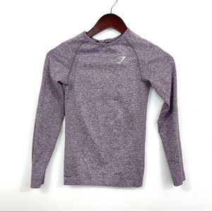 Gymshark purple Vital Seamless Long Sleeve Top